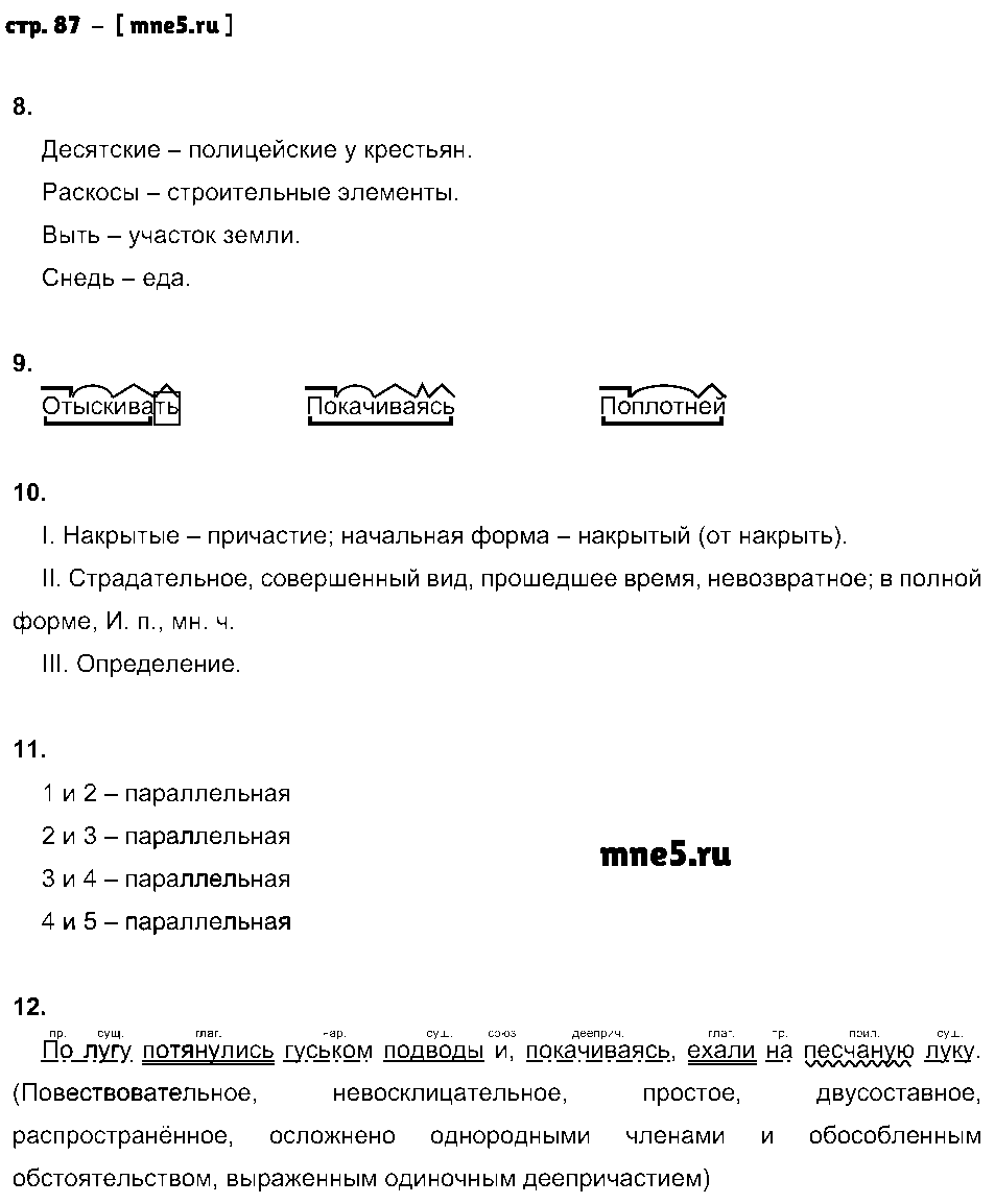 ГДЗ Русский язык 8 класс - стр. 87