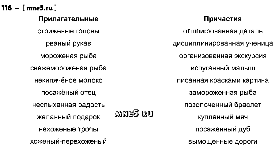 ГДЗ Русский язык 7 класс - 116