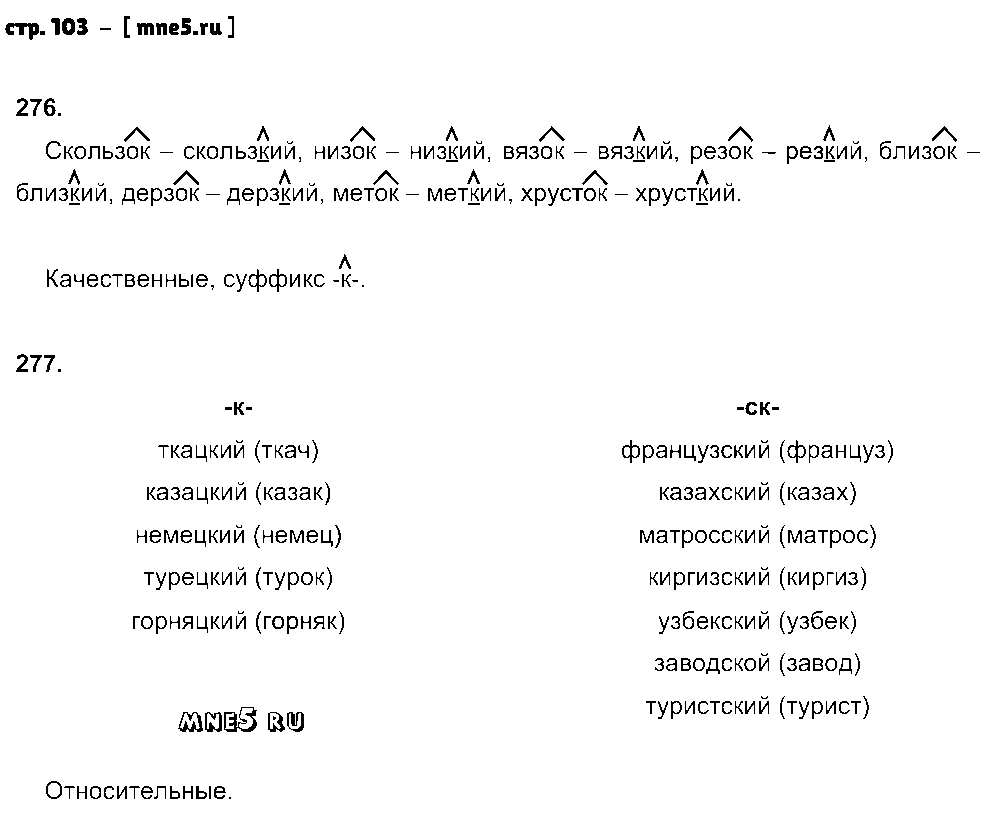 ГДЗ Русский язык 5 класс - стр. 103