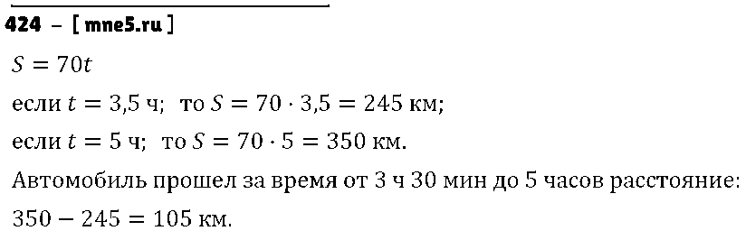 ГДЗ Алгебра 7 класс - 424