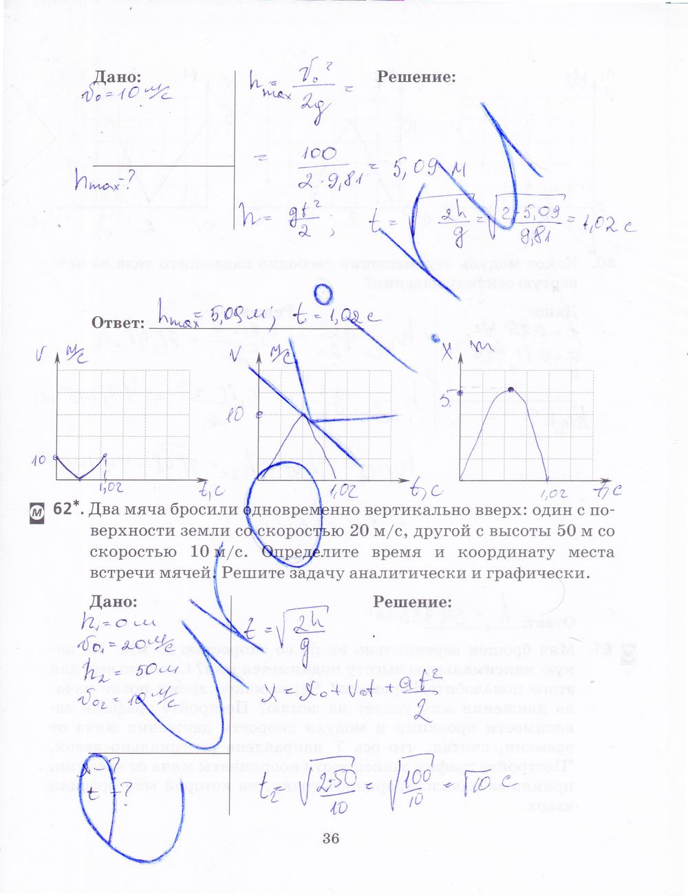 ГДЗ Физика 9 класс - стр. 36