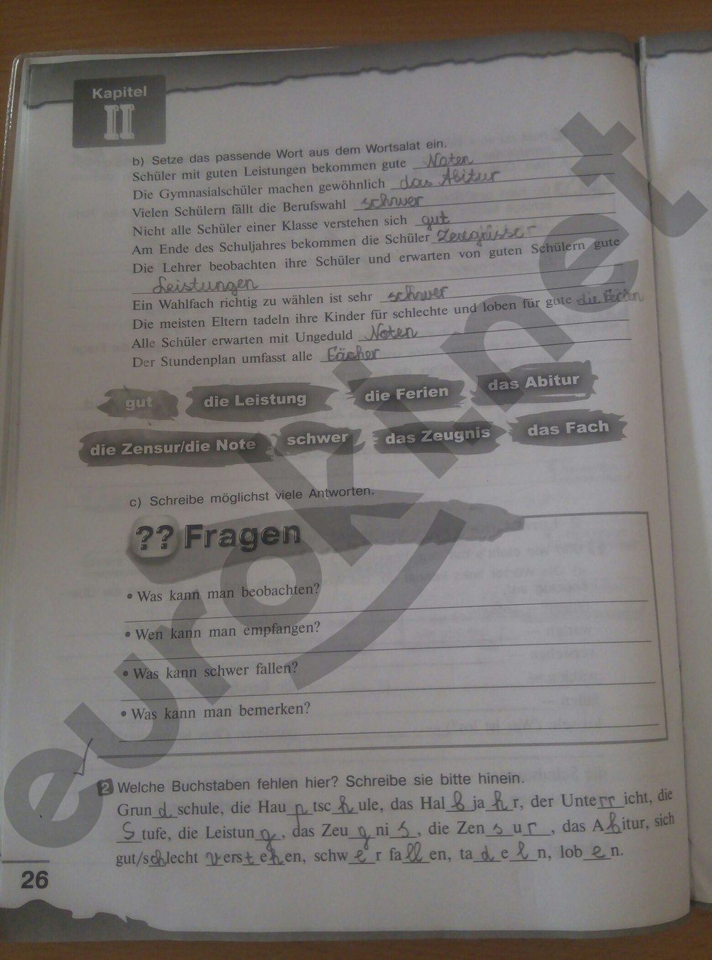 ГДЗ Немецкий язык 8 класс - стр. 26