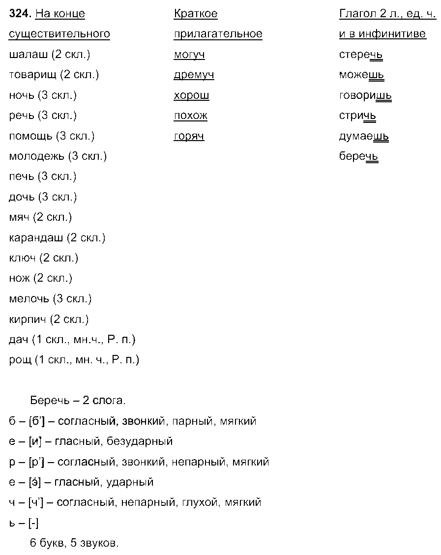 ГДЗ Русский язык 6 класс - 324