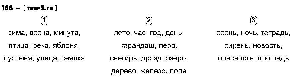 ГДЗ Русский язык 4 класс - 166