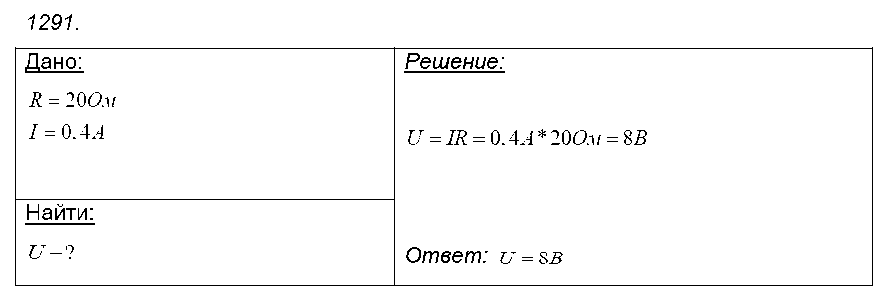 ГДЗ Физика 9 класс - 1291
