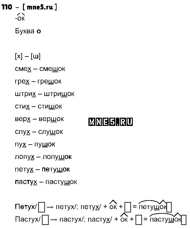 ГДЗ Русский язык 3 класс - 110