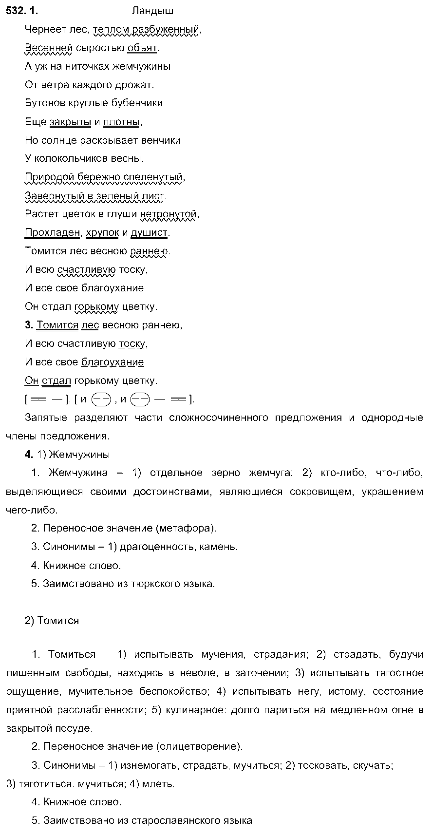 ГДЗ Русский язык 6 класс - 532