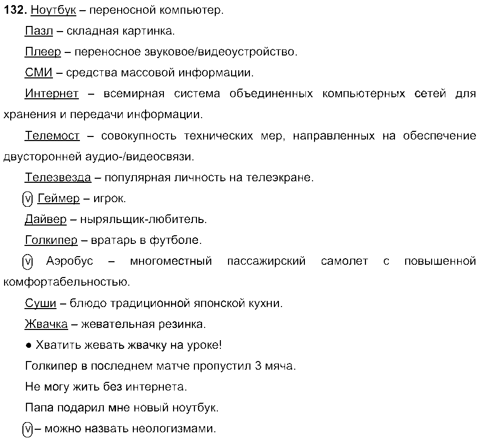 ГДЗ Русский язык 6 класс - 132