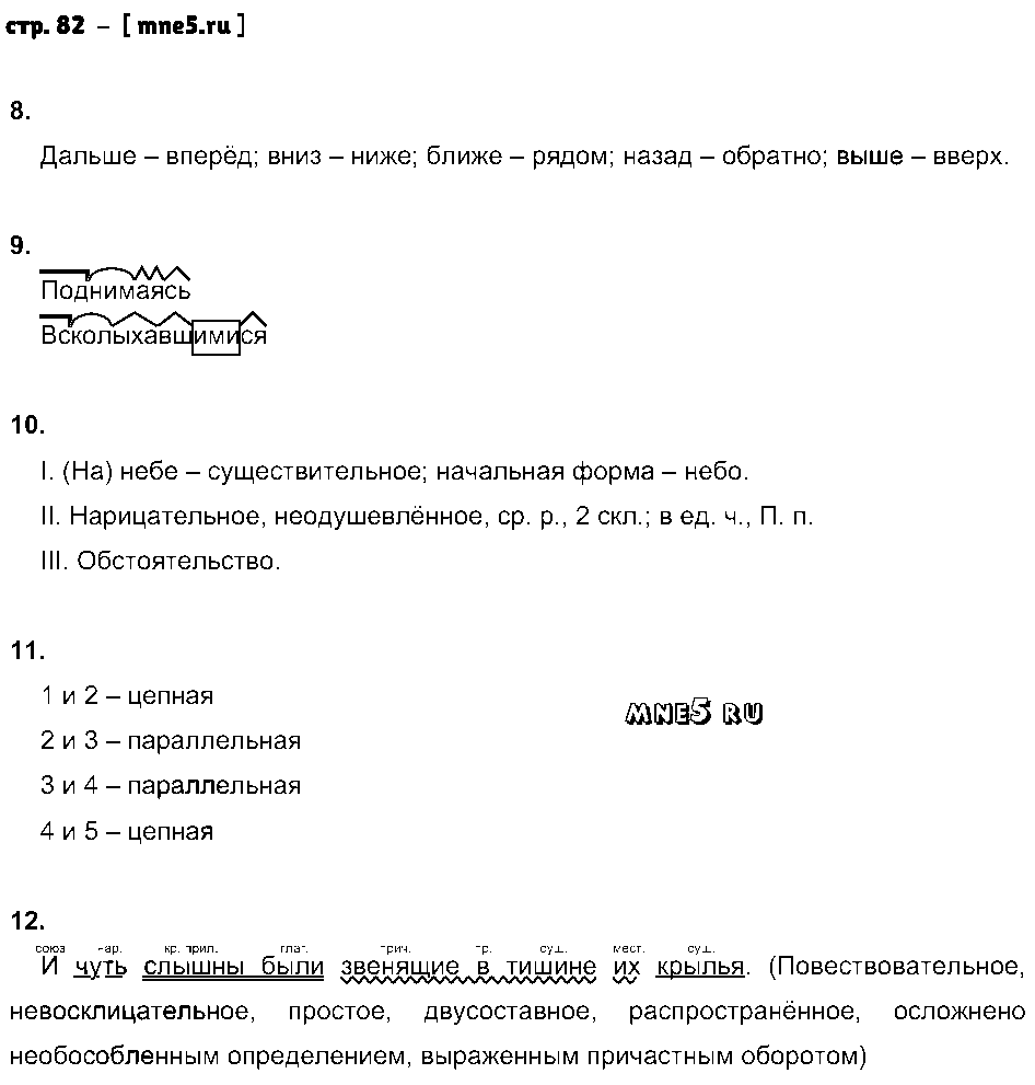 ГДЗ Русский язык 8 класс - стр. 82