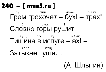 ГДЗ Русский язык 4 класс - 240