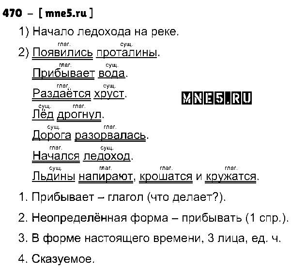 ГДЗ Русский язык 4 класс - 470
