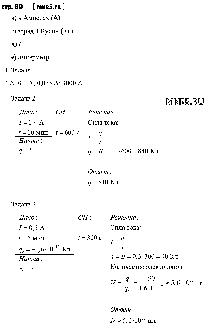 ГДЗ Физика 8 класс - стр. 80