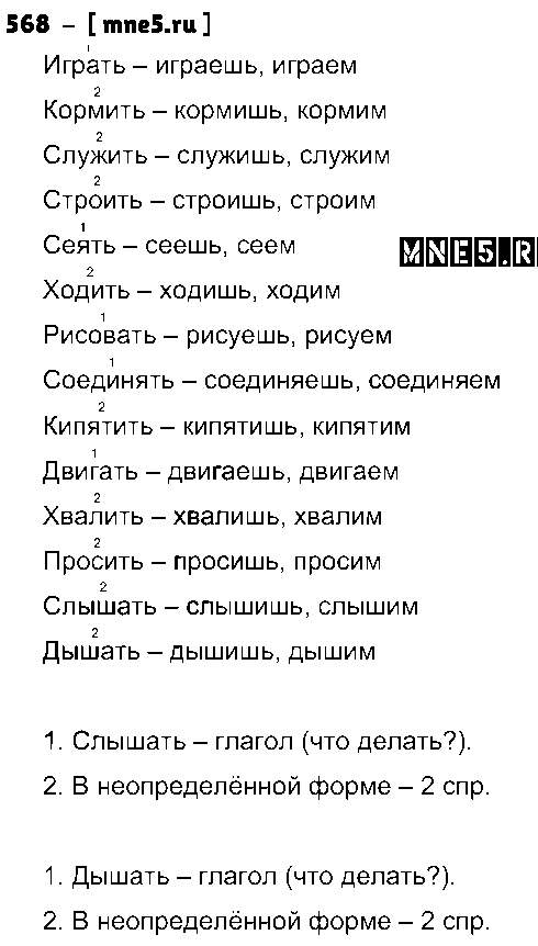 ГДЗ Русский язык 4 класс - 568