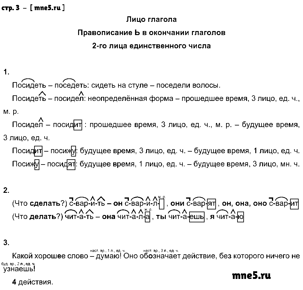 ГДЗ Русский язык 4 класс - стр. 3