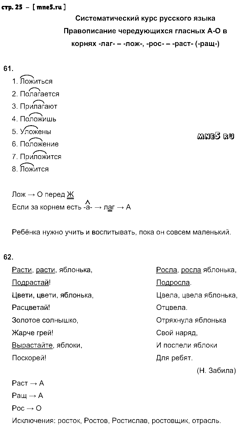 ГДЗ Русский язык 5 класс - стр. 25