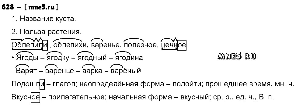 ГДЗ Русский язык 3 класс - 628