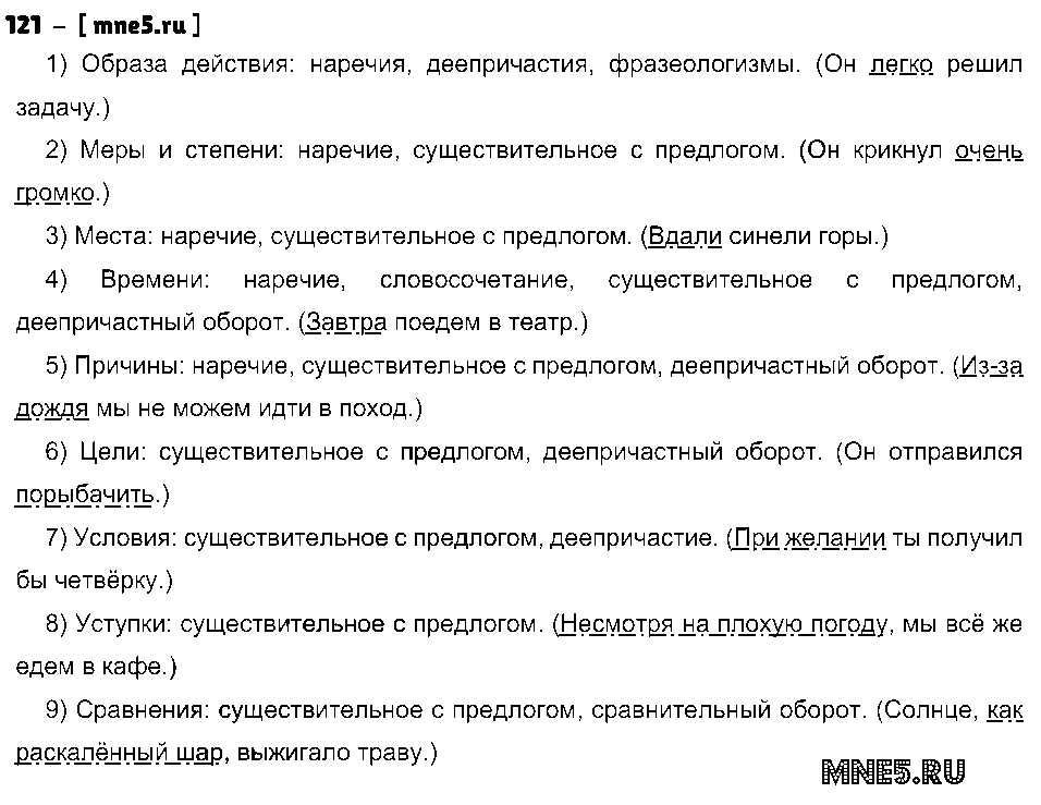 ГДЗ Русский язык 8 класс - 121