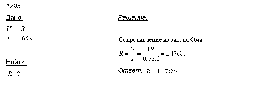 ГДЗ Физика 8 класс - 1295