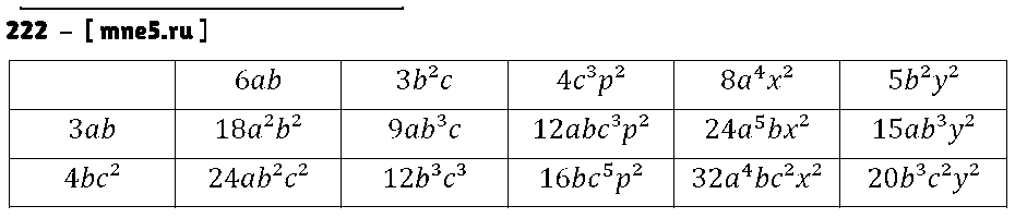 ГДЗ Алгебра 7 класс - 222
