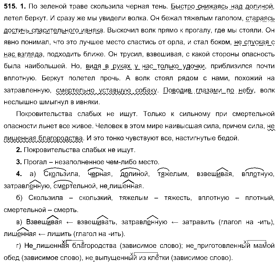 ГДЗ Русский язык 6 класс - 515