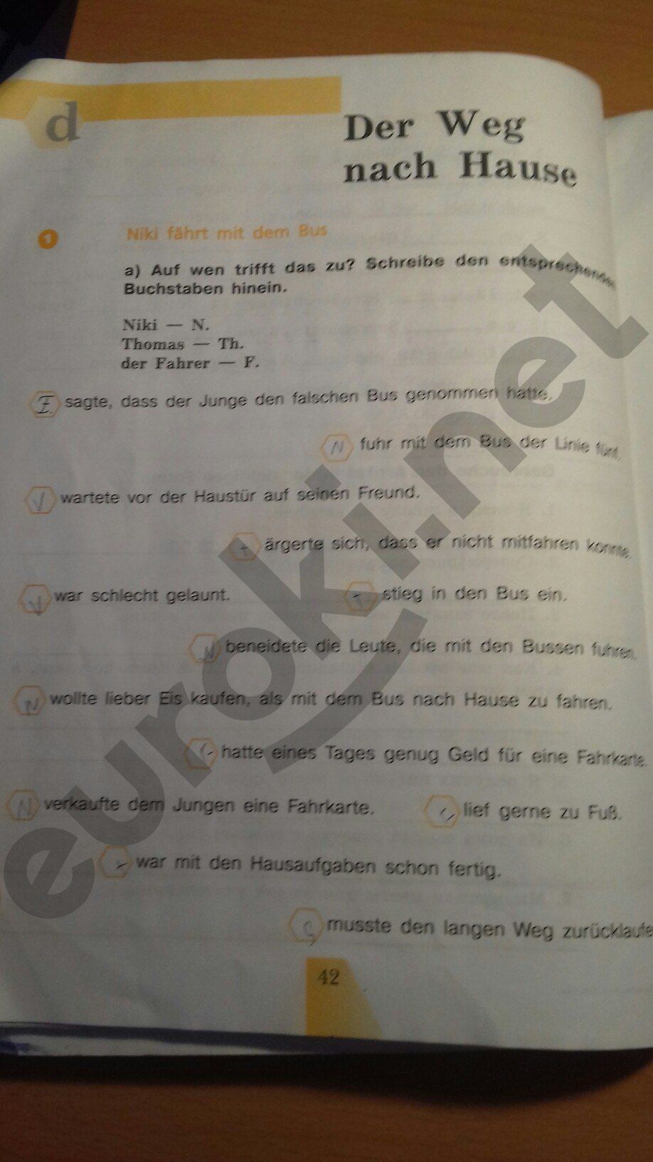 ГДЗ Немецкий язык 5 класс - стр. 42