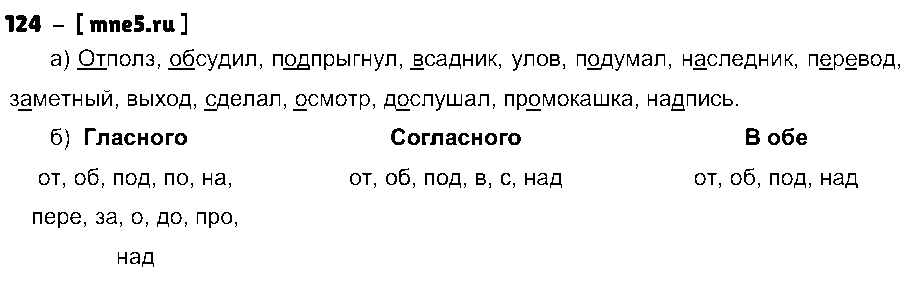 ГДЗ Русский язык 3 класс - 124