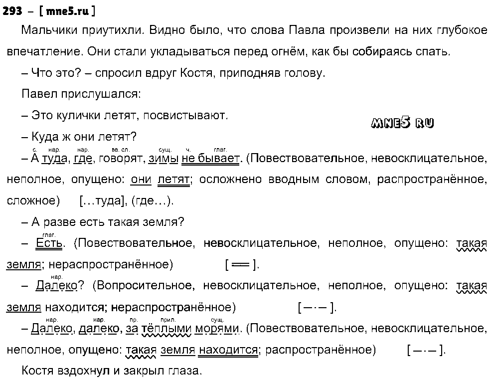 ГДЗ Русский язык 8 класс - 293