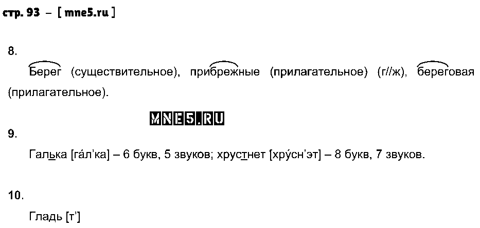 ГДЗ Русский язык 4 класс - стр. 93