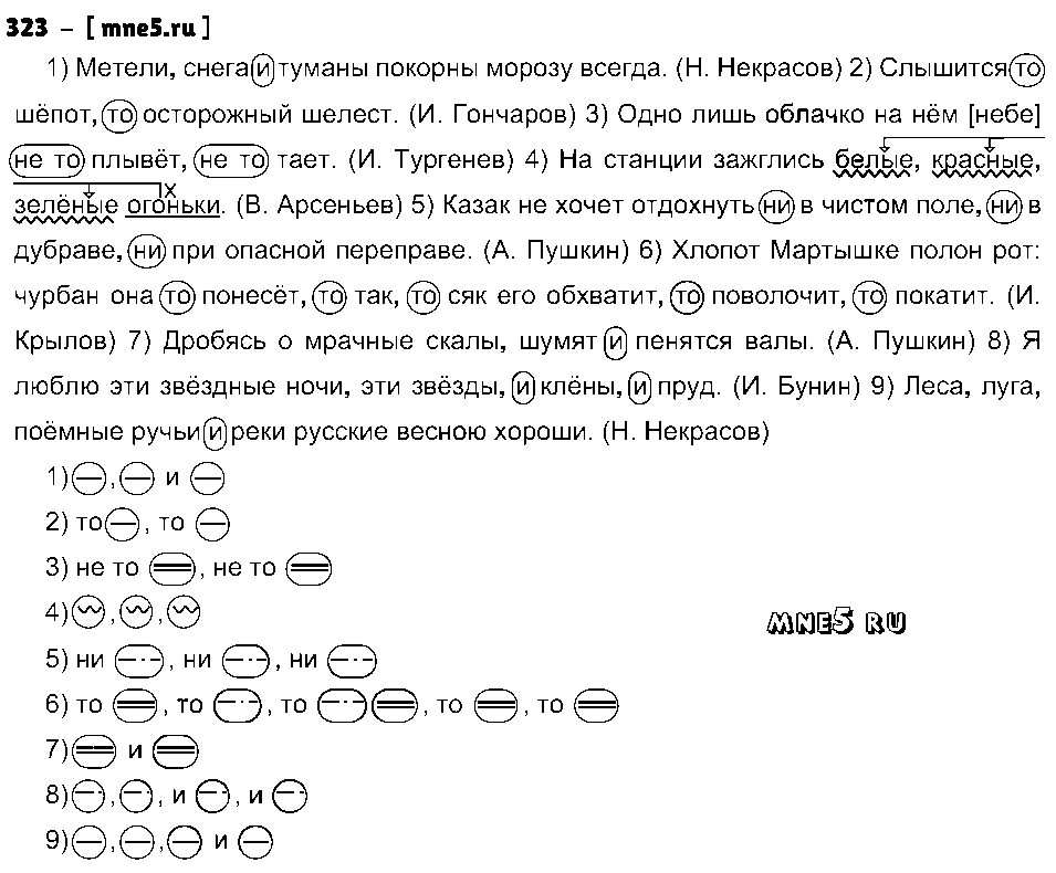 ГДЗ Русский язык 8 класс - 323