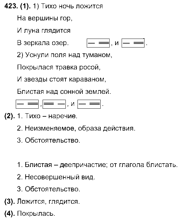 ГДЗ Русский язык 7 класс - 423
