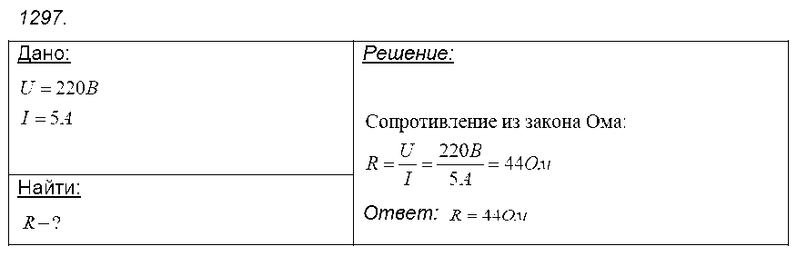 ГДЗ Физика 9 класс - 1297