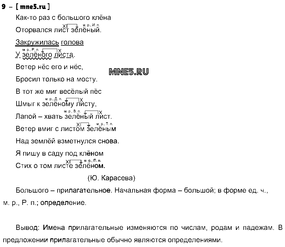 ГДЗ Русский язык 4 класс - 9