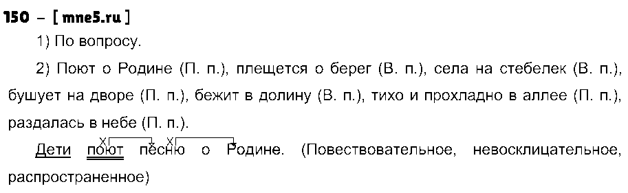ГДЗ Русский язык 4 класс - 150