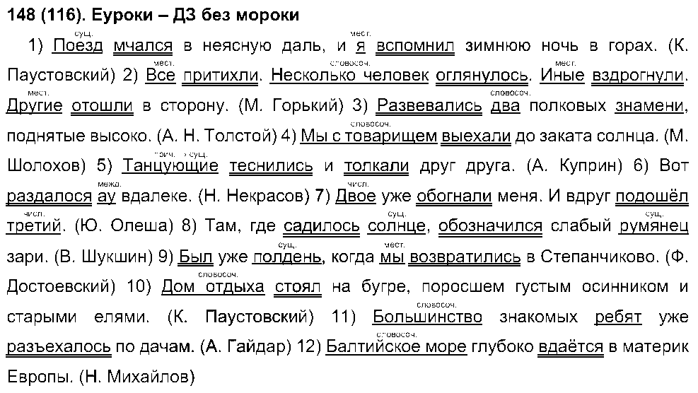 ГДЗ Русский язык 8 класс - 148