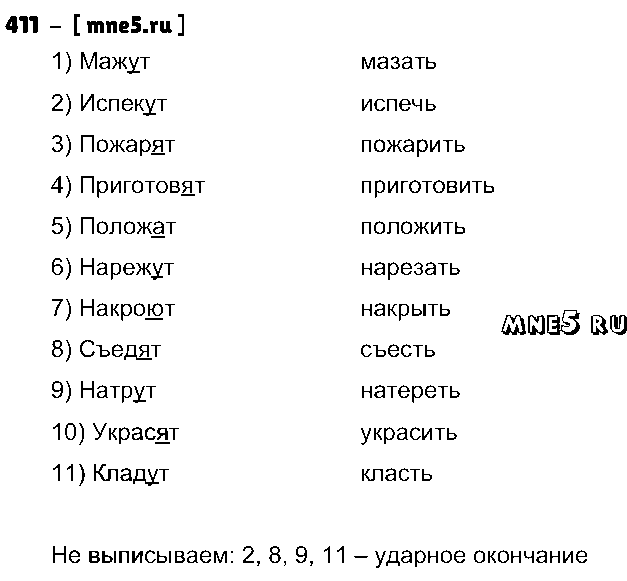 ГДЗ Русский язык 4 класс - 411