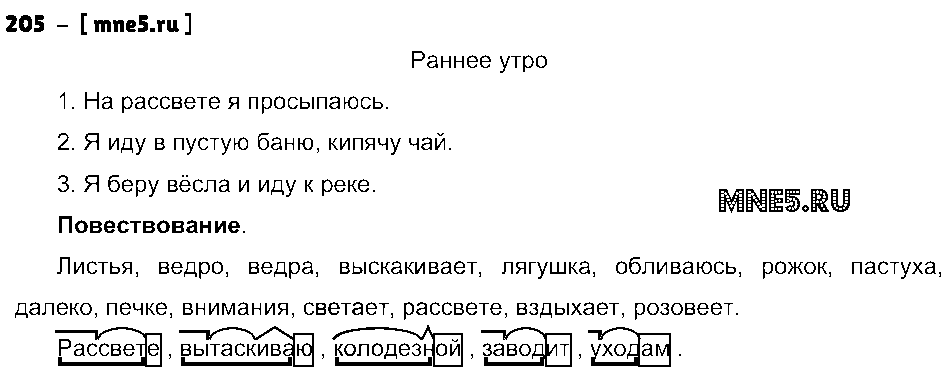 ГДЗ Русский язык 4 класс - 205