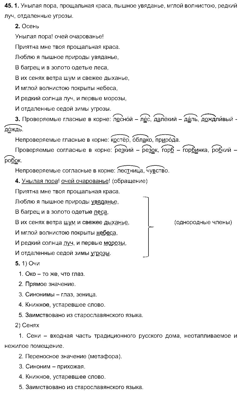 ГДЗ Русский язык 6 класс - 45