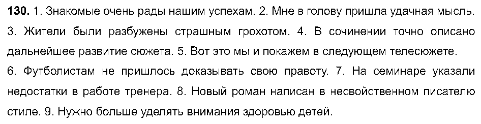 ГДЗ Русский язык 8 класс - 130