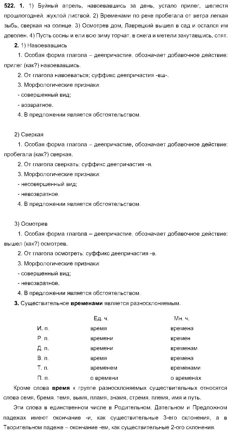 ГДЗ Русский язык 6 класс - 522