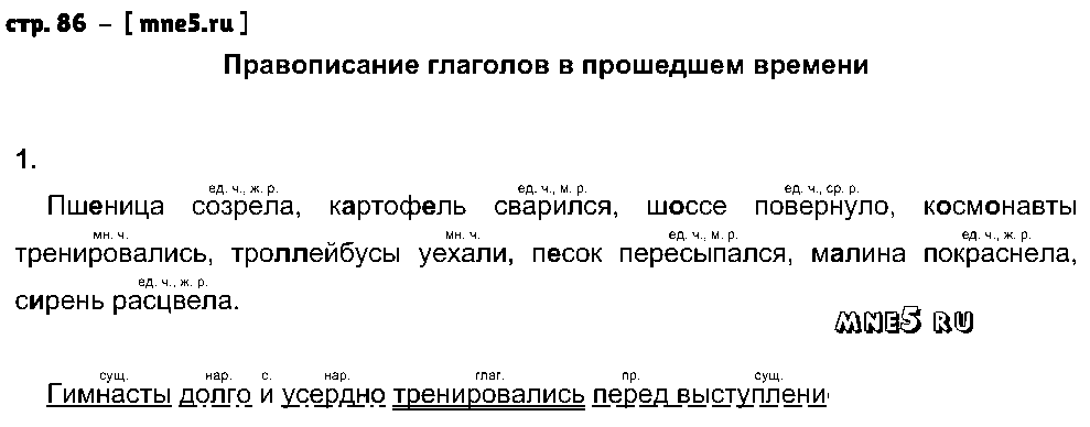 ГДЗ Русский язык 4 класс - стр. 86