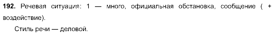 ГДЗ Русский язык 6 класс - 192