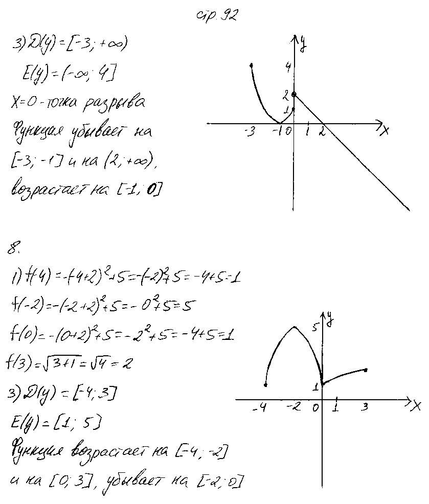 ГДЗ Алгебра 8 класс - стр. 92