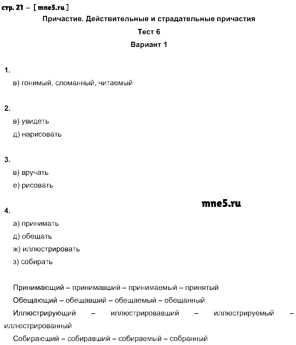 ГДЗ Русский язык 7 класс - стр. 21