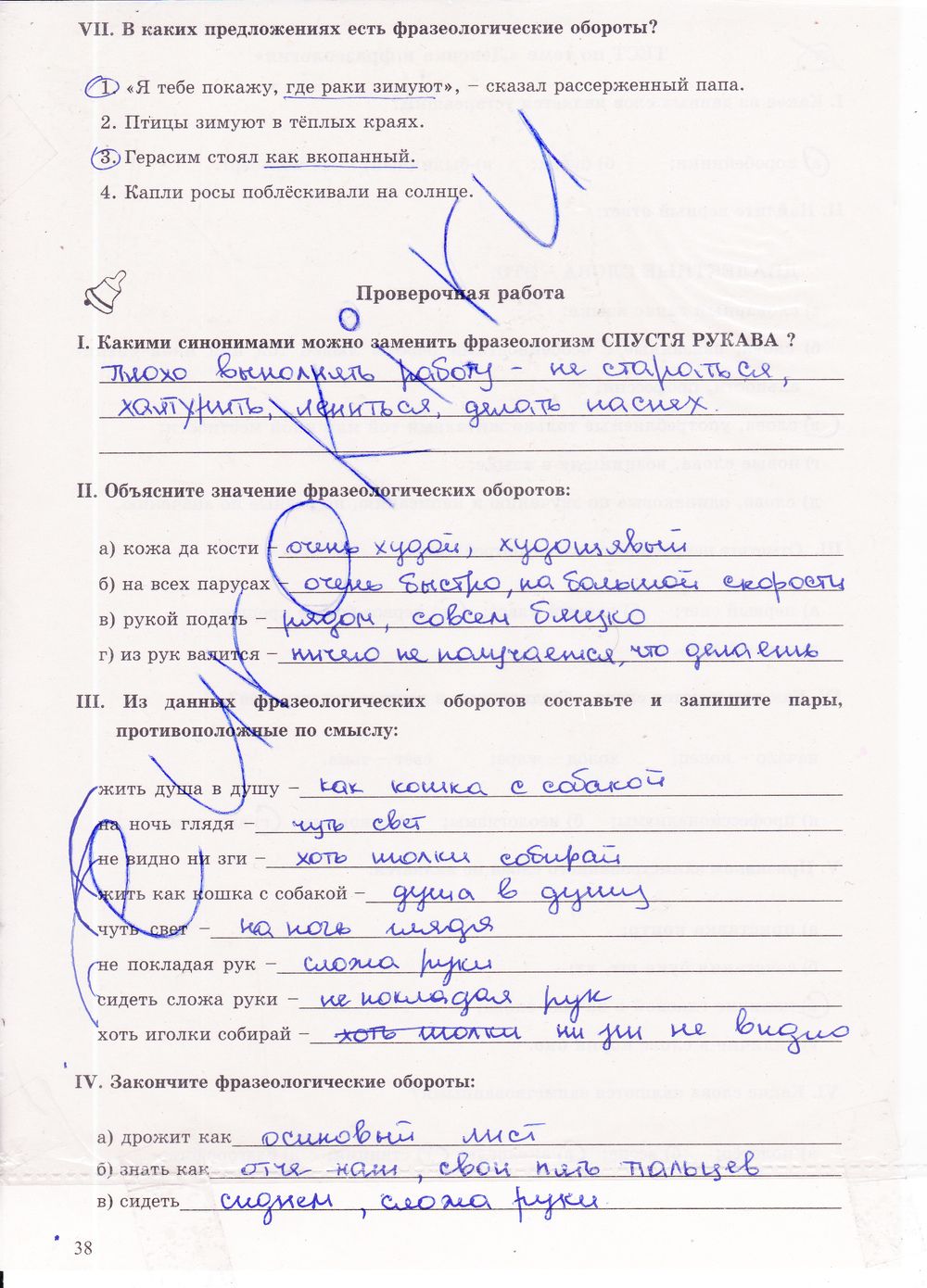 ГДЗ Русский язык 6 класс - стр. 38