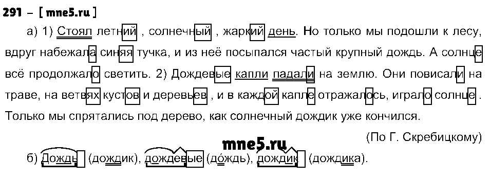 ГДЗ Русский язык 4 класс - 291