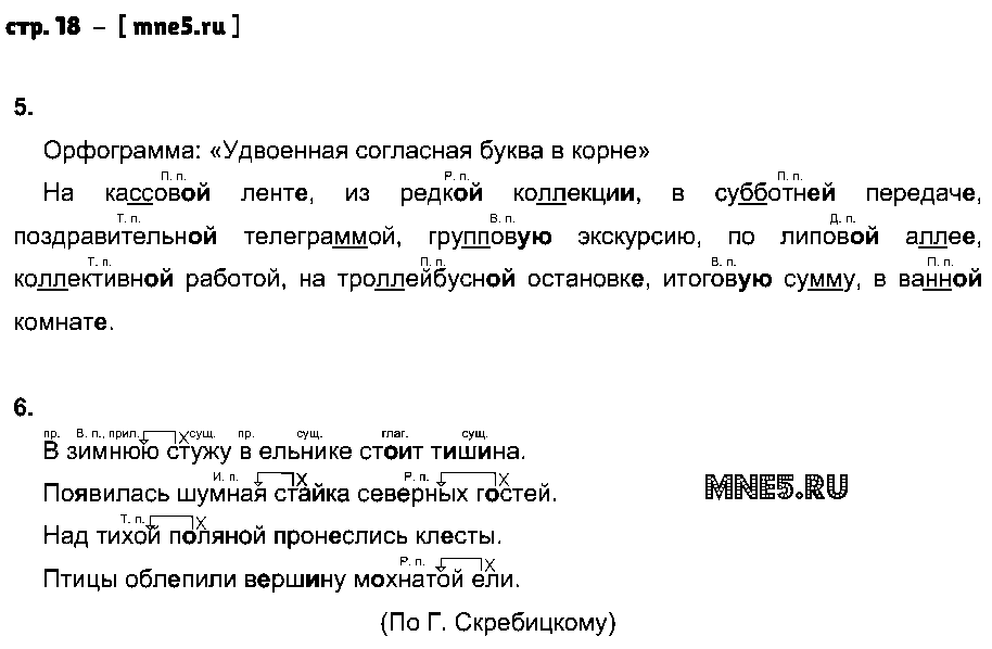 ГДЗ Русский язык 4 класс - стр. 18