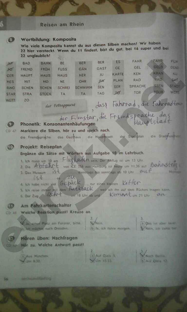 ГДЗ Немецкий язык 8 класс - стр. 56