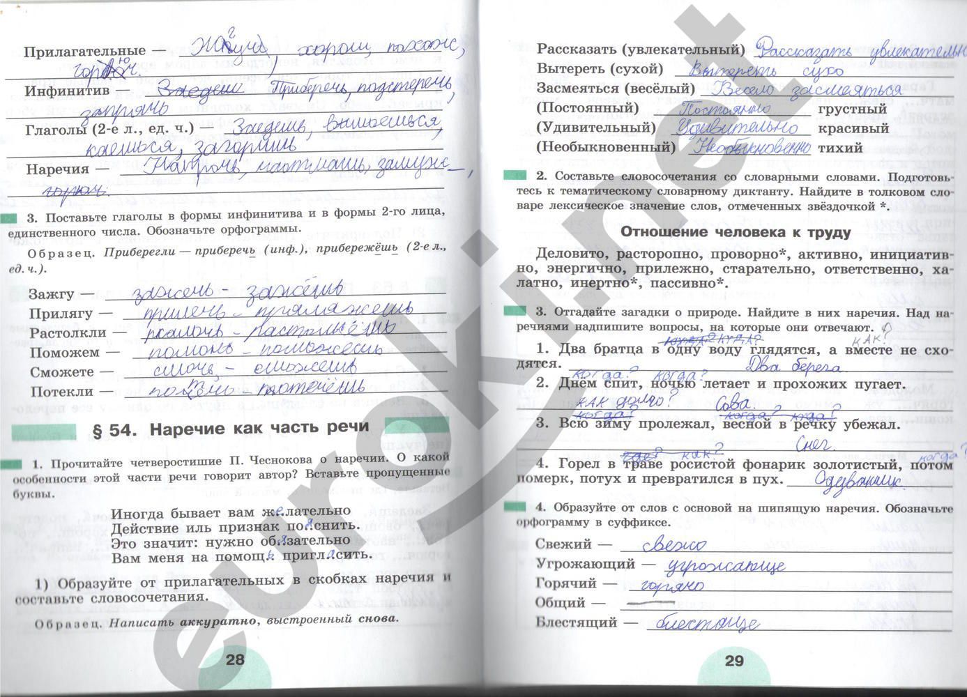 ГДЗ Русский язык 5 класс - стр. 28-29