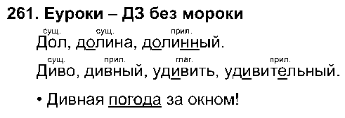 ГДЗ Русский язык 3 класс - 261