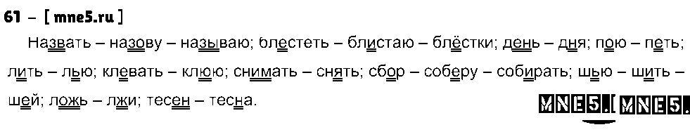 ГДЗ Русский язык 10 класс - 61